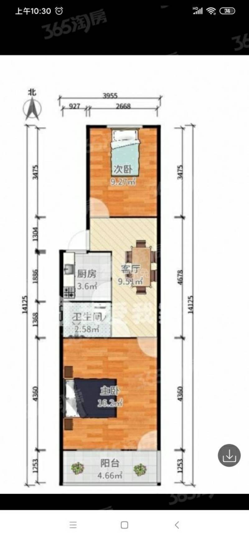 竹林新村10952248卧室图2