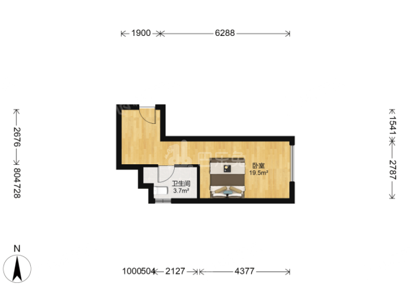 万达茂公寓楼11042321卧室图6