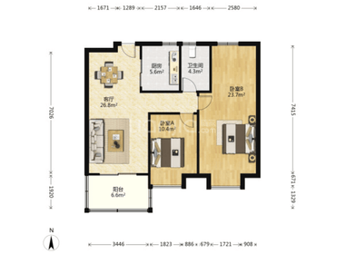 中海国际社区1期 3室0厅0卫