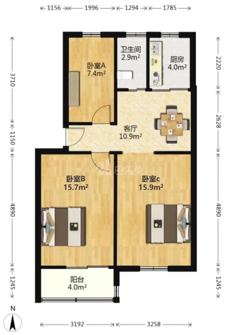 琵琶小区12371238周边环境图3