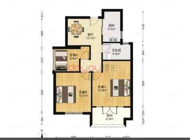 弘阳旭日上城二区 3室1厅1卫
