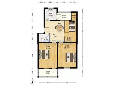 陆家巷物业小区 3室1厅1卫
