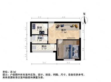 康定里 1室1厅1卫