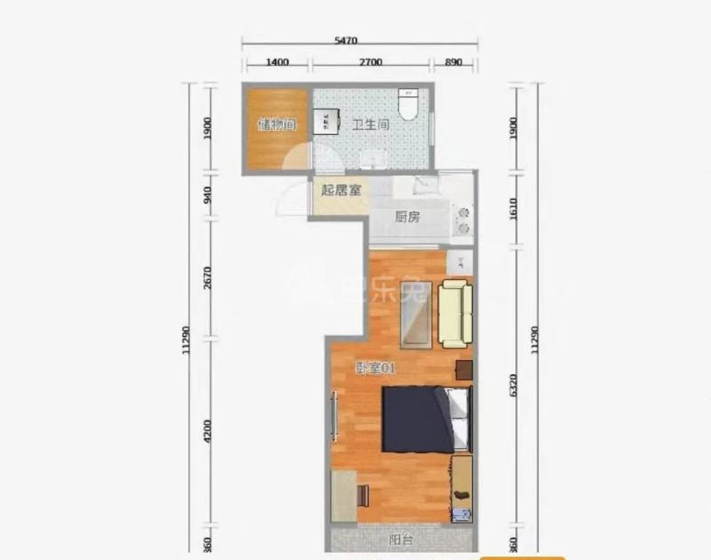 梅园村（浦东）15526502卧室图4