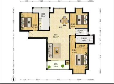 明日星城2期 1室0厅0卫