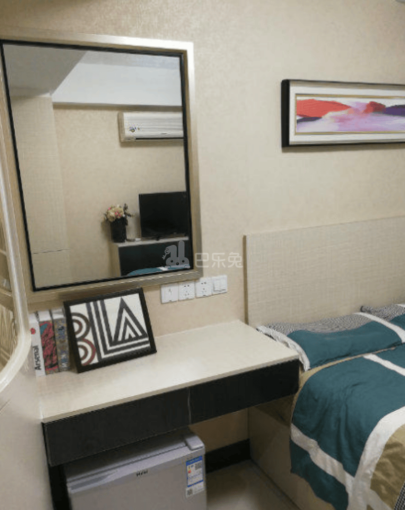 南京寓美松酒店公寓2190874卧室图3