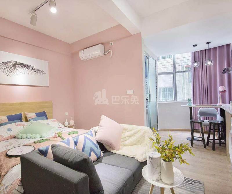 乐乎城市青年社区（白石塘店）4544471卧室图2