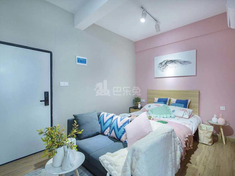 乐乎城市青年社区（白石塘店）4544471卧室图4