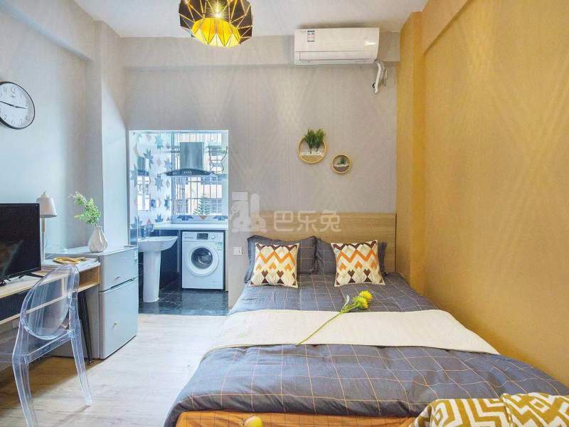 乐乎城市青年社区（白石塘店）4544488卧室图1