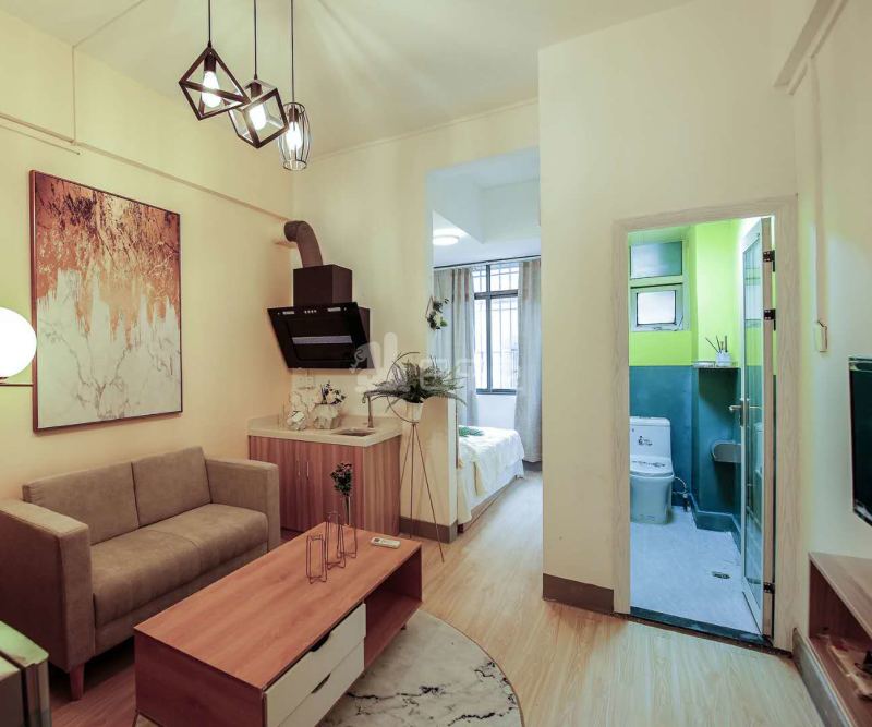 乐乎城市青年社区（水斗店）4552969客厅图6