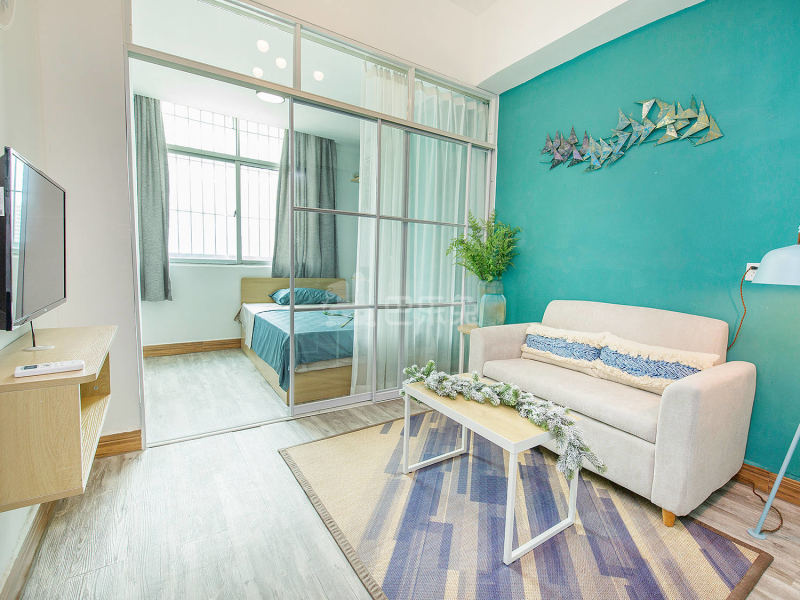 乐乎城市青年社区（梅龙大道店）4553935客厅图1