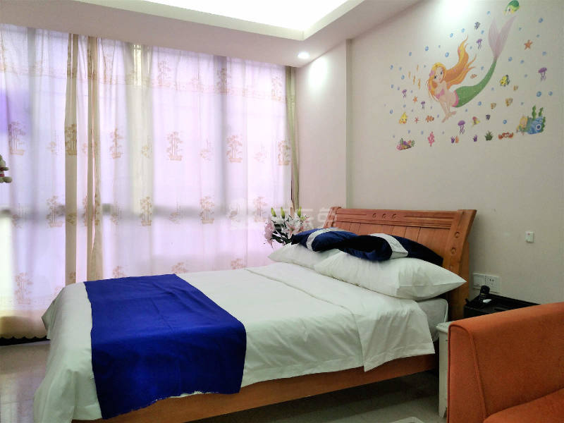 圆达温馨公寓4670578卧室图1