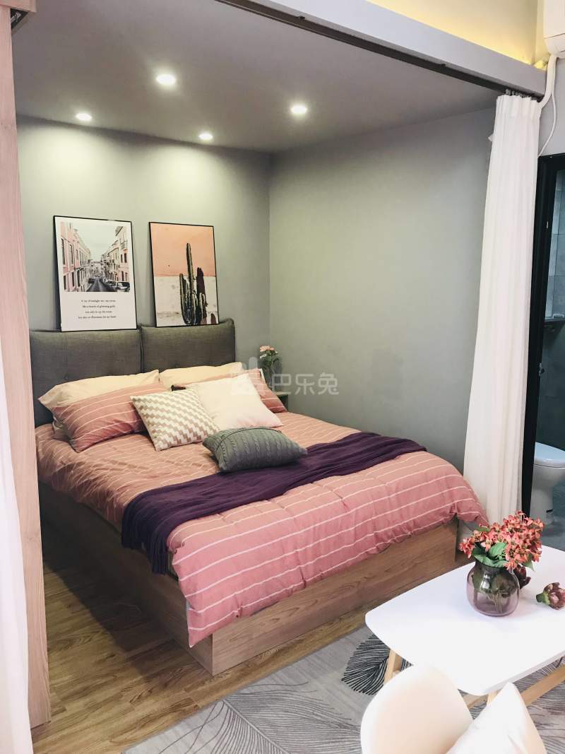 庭苑公寓（柠檬草店）6729547卧室图2