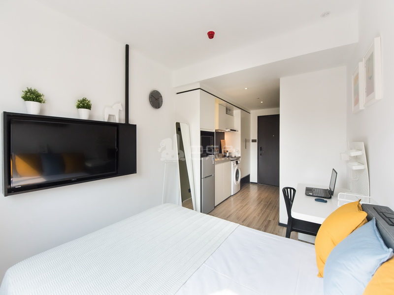 城家公寓深圳宝安中心店7123766卧室图0