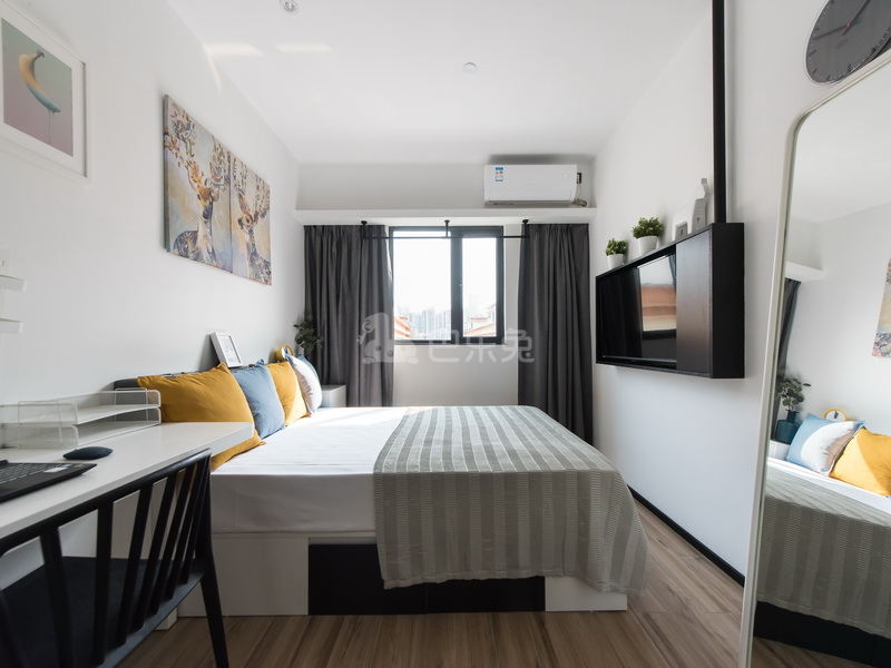 城家公寓深圳宝安中心店7123777卧室图0