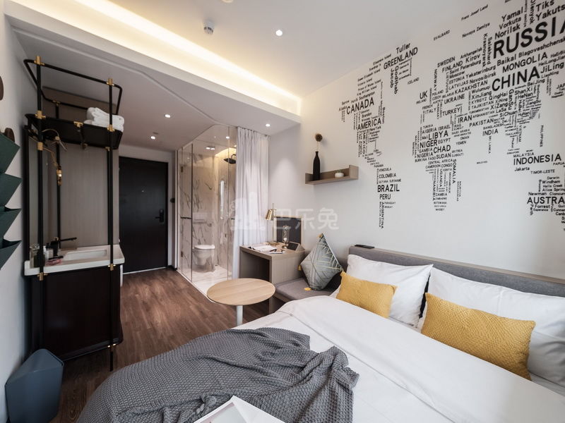 城家高级公寓深圳红岭北地铁站店7263615卧室图1