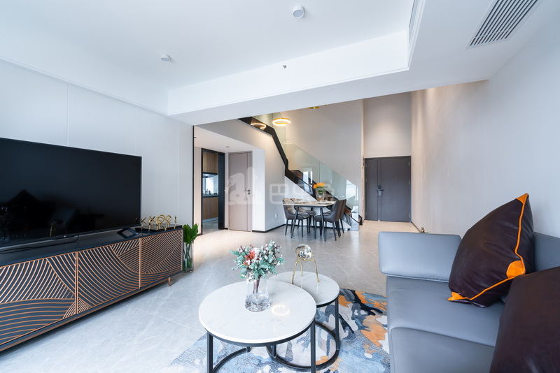 城家高级公寓深圳沙头角地铁站店9625008客厅图3