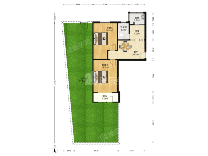 天目路1号11086649卧室图3