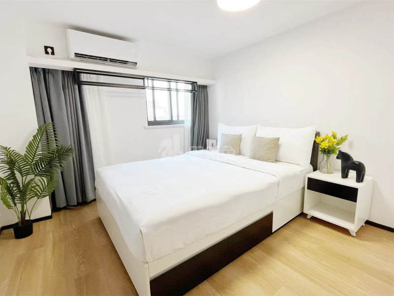 城家公寓上海大宁西藏北路地铁站店15051491卧室图1