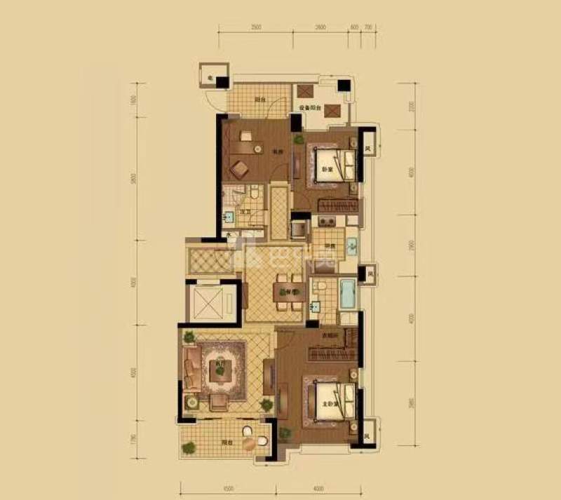 绿城玉园15493930卧室图0