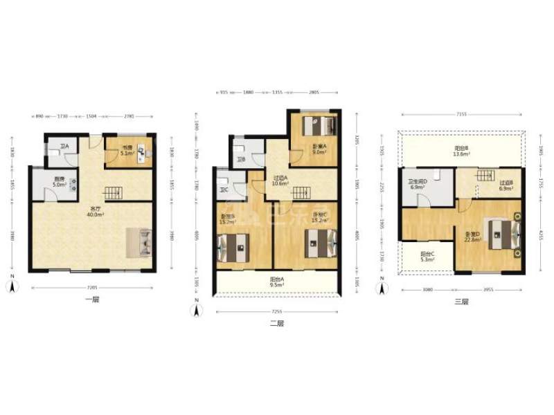 融创金成璞樾大观15605341卧室图0