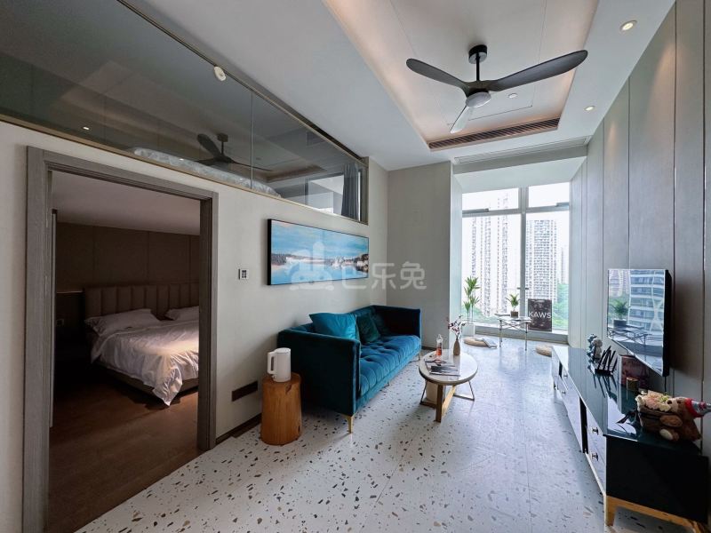 期遇江景影院公寓(江滨澜庭店)17253780客厅图4