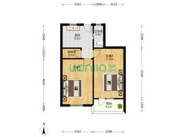 十字街大楼 2室1厅1卫