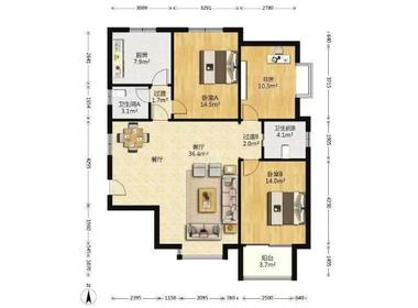 新福康里 3室2厅2卫