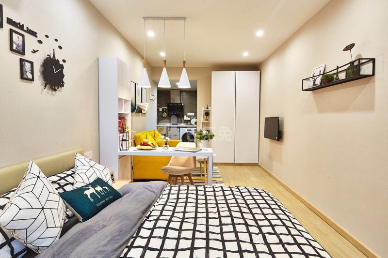 哈租客公寓（城西银泰店）2154900卧室图2