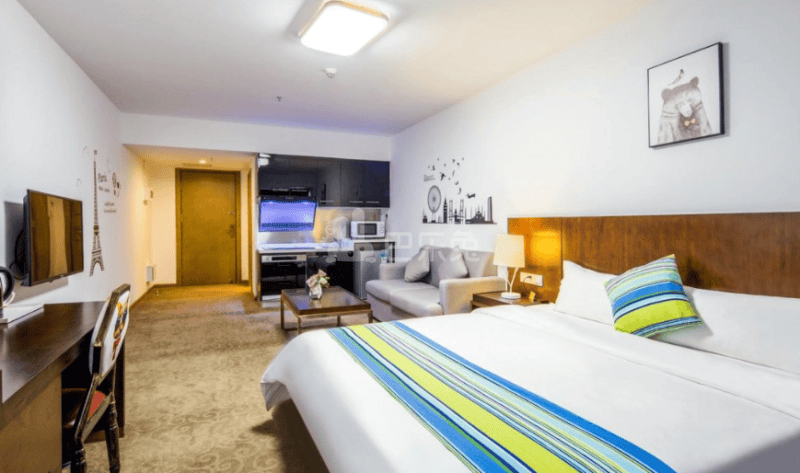 寓上悦铭酒店式公寓2310284卧室图2