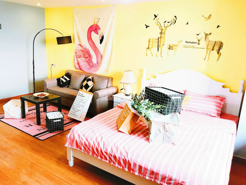 E+青年公寓（西兴楼店）2718836卧室图1