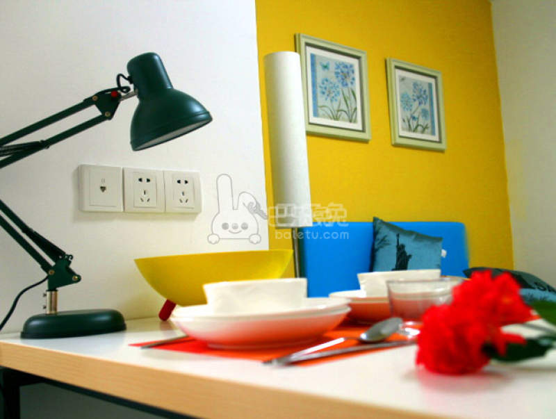 逗号公寓（广州花都建设路店）4209104卧室图2