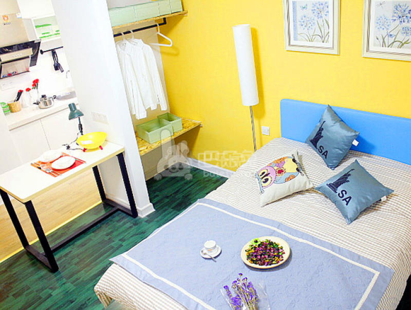 逗号公寓（广州花都建设路店）4209104卧室图1