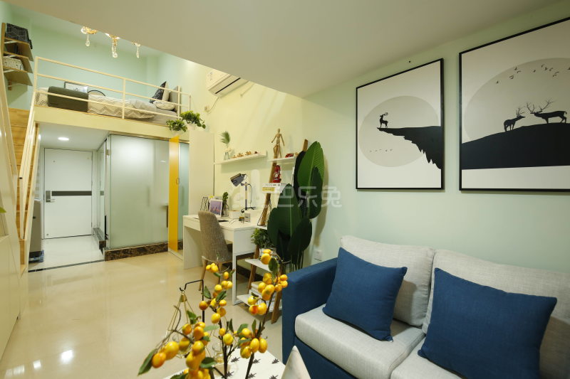 乐乎城市青年社区(东晓南河畔店)4912369客厅图6