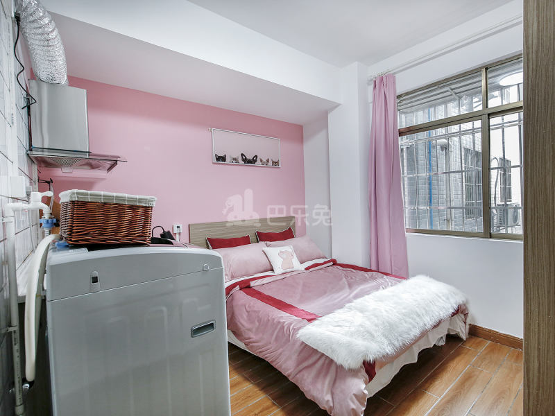 乐乎城市青年社区（黄埔古港店）5635343卧室图2