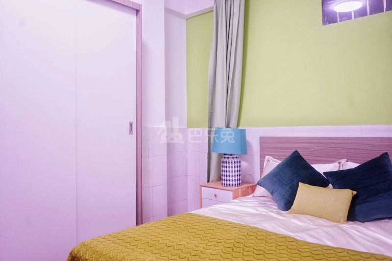 乐乎城市青年社区（黄埔古港店）5635428卧室图1