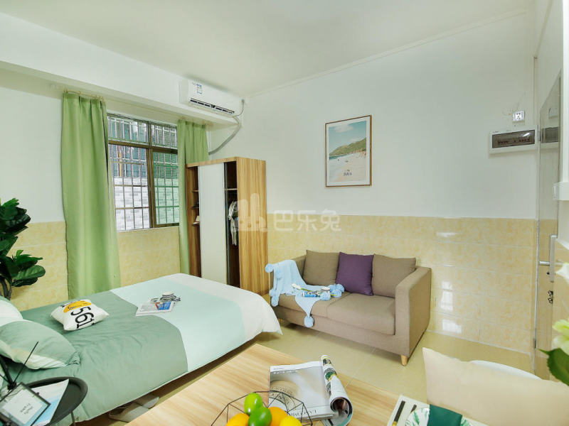 乐乎城市青年社区（黄埔古港店）5635589卧室图1