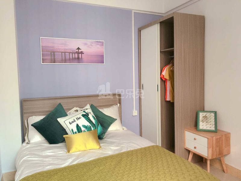 乐乎城市青年社区（黄埔古港店）5635684卧室图1