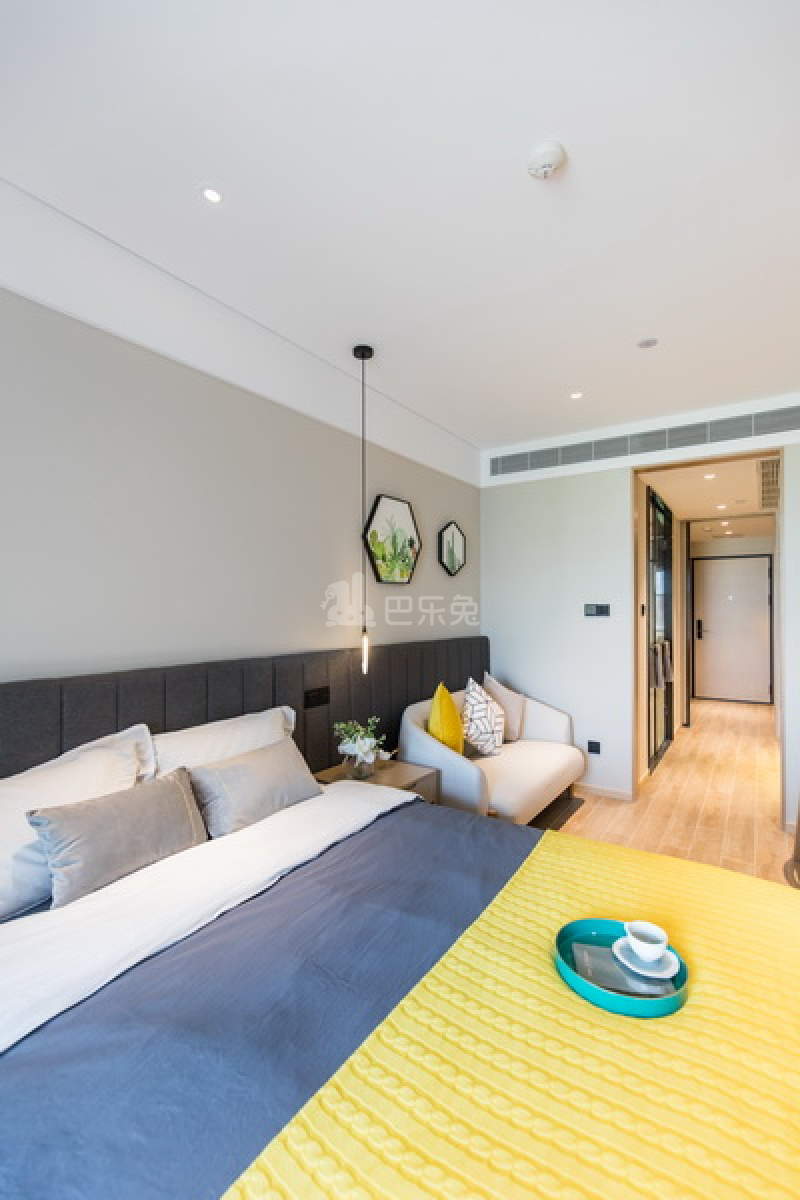 城家高级公寓杭州九和路地铁站店5826673卧室图0