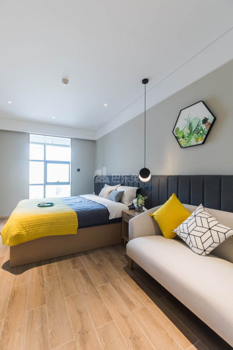 城家高级公寓杭州九和路地铁站店5826673卧室图1