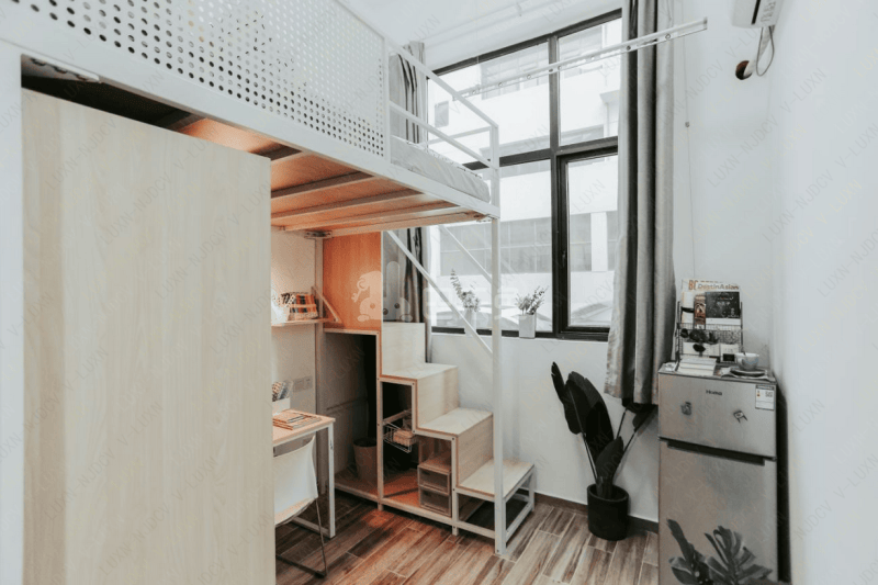 泊寓萨家湾店6387445卧室图1