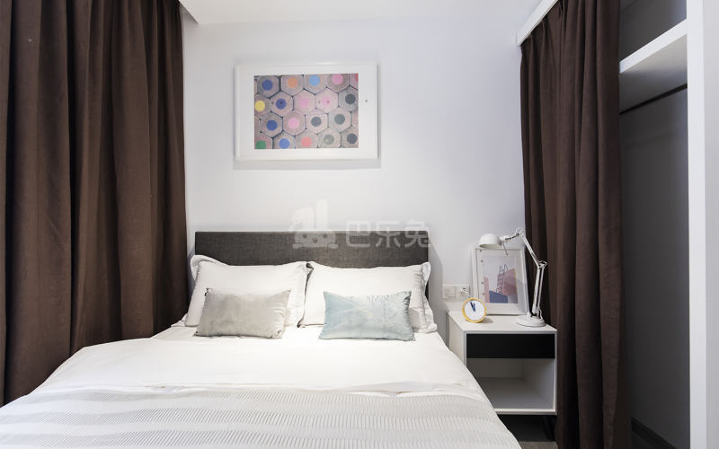 城家公寓杭州武林广场店6468146卧室图0