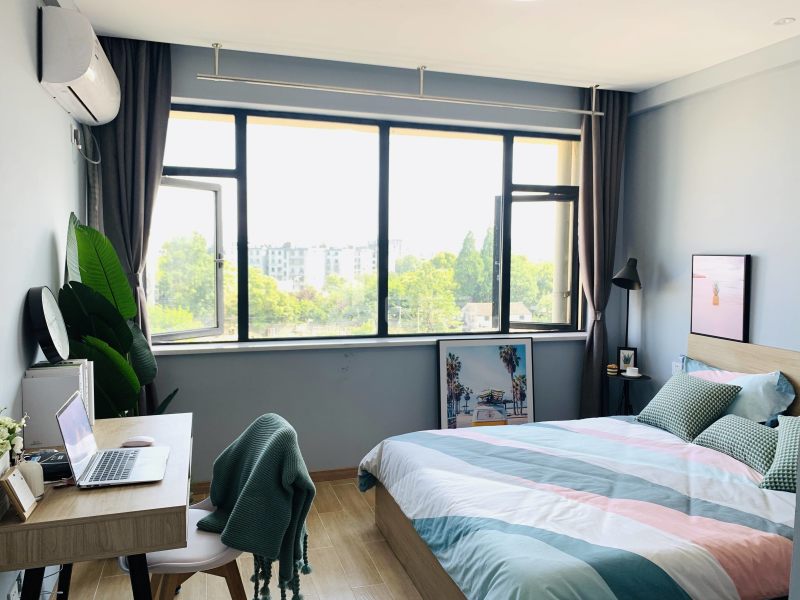 乐柚公寓杭州南站店6714007卧室图1