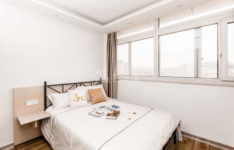 乐柚公寓益乐店6718639卧室图2