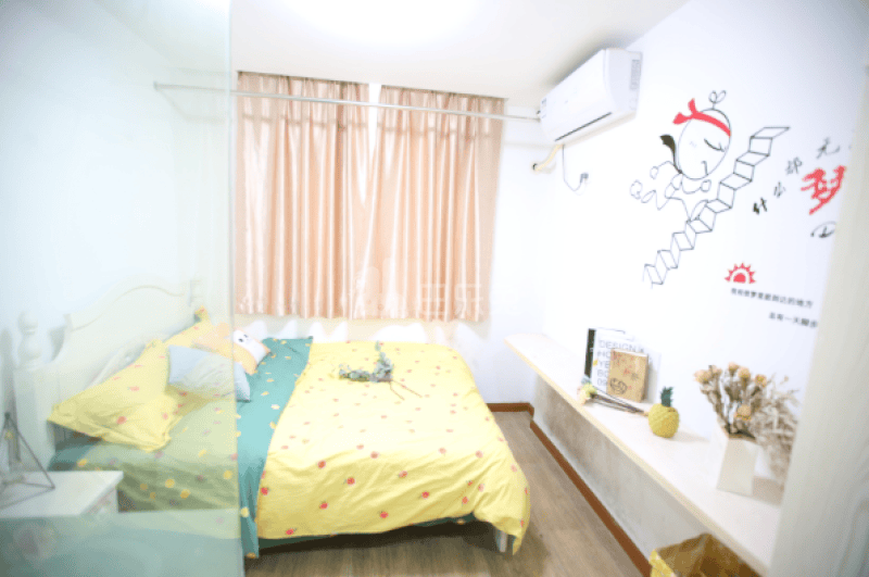 E+青年公寓建国北路店6828100卧室图3