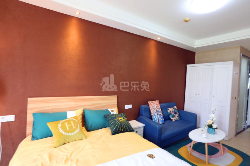 壹家公寓金鸡路店7329844卧室图2