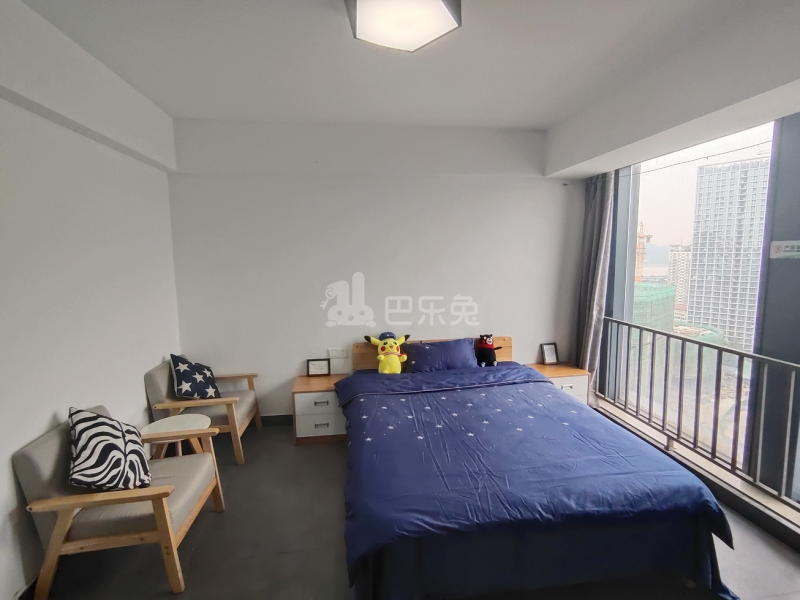 城家公寓青果杭州滨江宝龙城联庄地铁站店7341223卧室图1