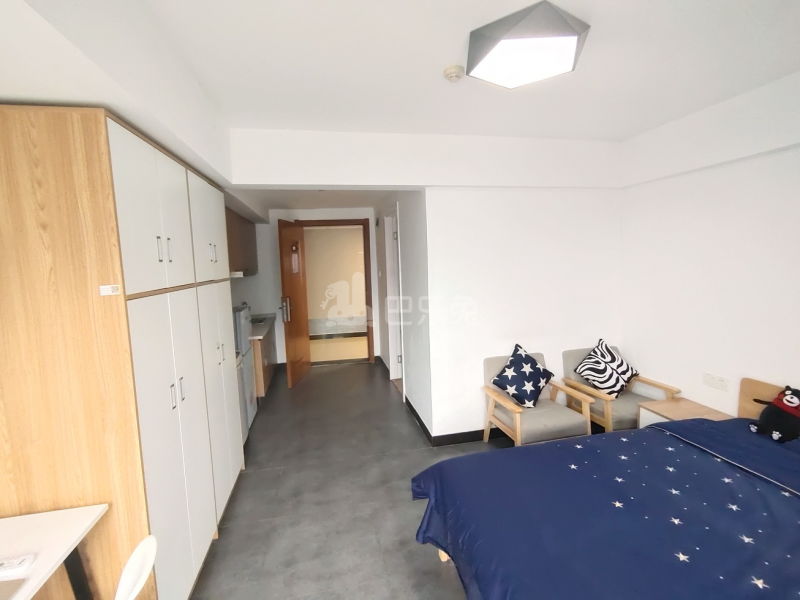 城家公寓青果杭州滨江宝龙城联庄地铁站店7341346卧室图1