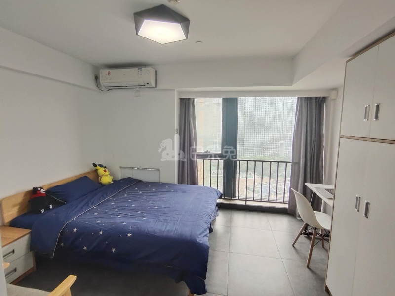 城家公寓青果杭州滨江宝龙城联庄地铁站店7341346卧室图2