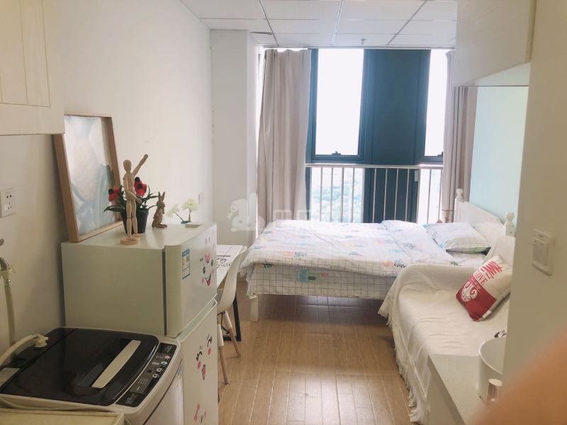 城家公寓青果杭州浦沿地铁站店7341525卧室图0